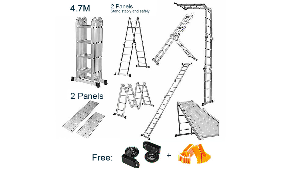2.6M-6M Portable Telescopic Ladder Multi-Purpose