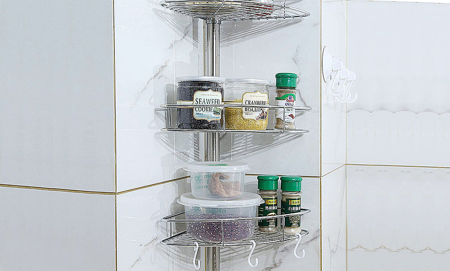 Dripex  Stainless Steel Corner Wall Shelf