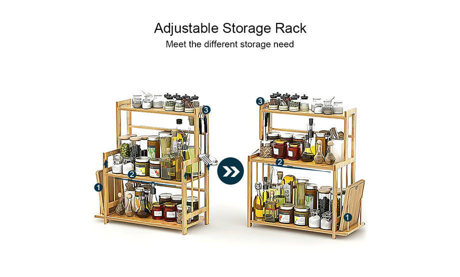Kitchen Spice Rack Standing Organizer