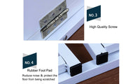 Dripex Compact Folding Desk-White