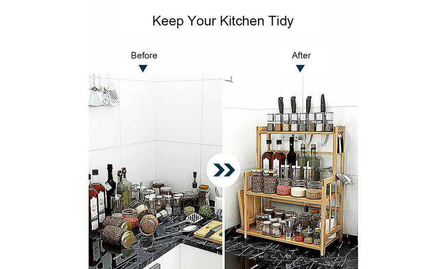 Kitchen Spice Rack Standing Organizer