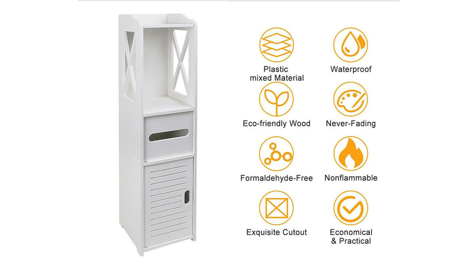 Bathroom Floor Standing Waterproof Cabinet